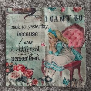 ALICE in WONDERLAND PILLOW COVER